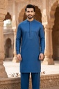 Premium Men's Cotton Suit Blue