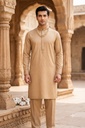 Premium Men's Cotton Suit Cream