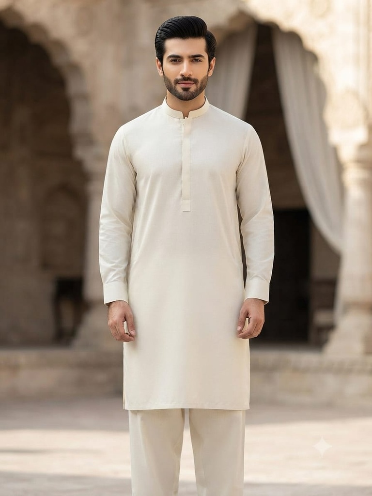 Premium Boski Suit White